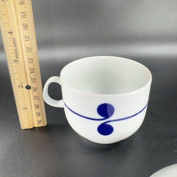 Vintage Arzberg Colon Blue Cup And Saucer Set Porcelain Made In Germany VTG - Picture 3 of 12